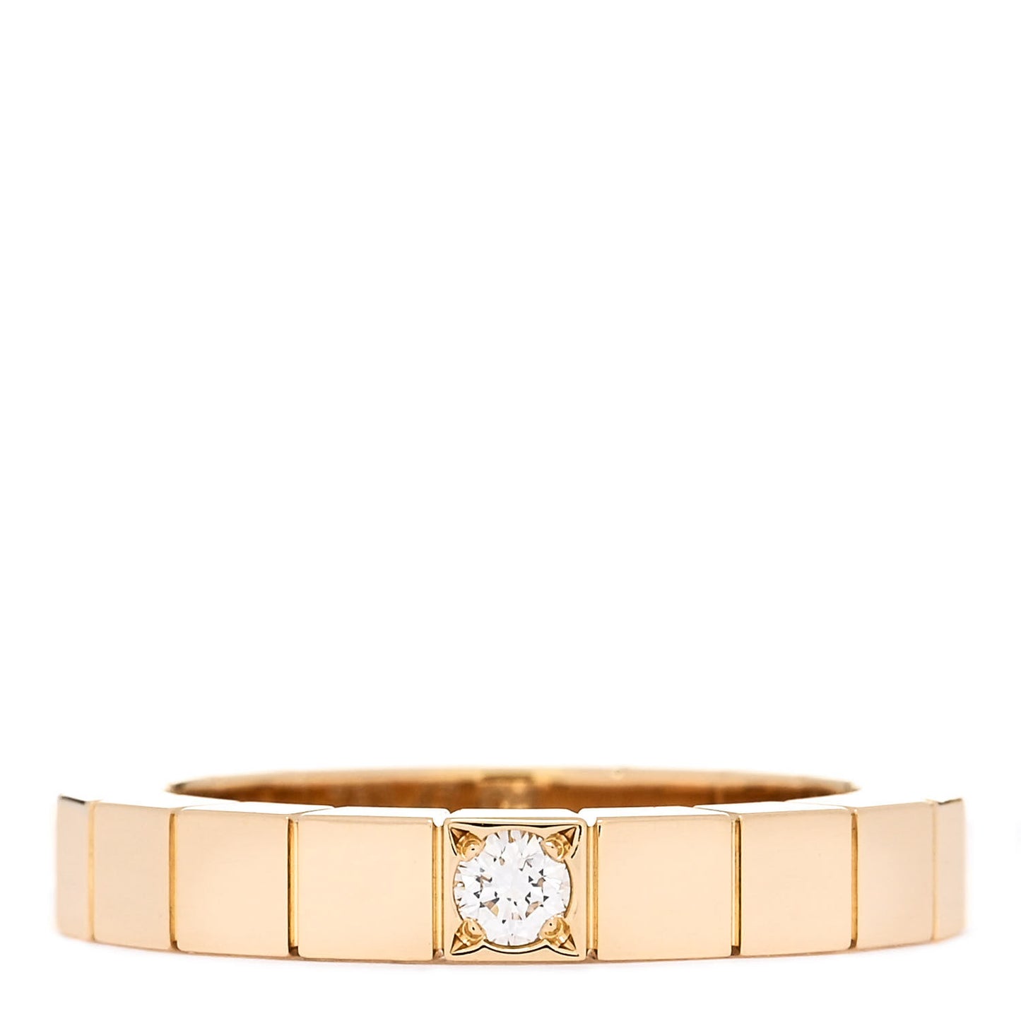 18K Yellow Gold Diamond Lanieres Ring 47 4.25