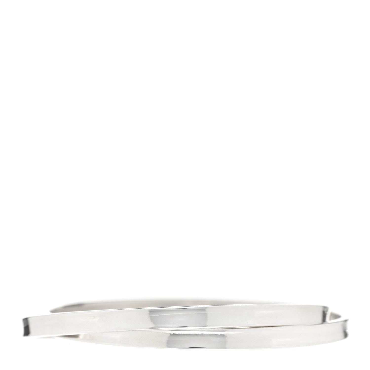Tiffany Sterling Silver 1837 Interlocking Bangle Bracelet 2 of 3