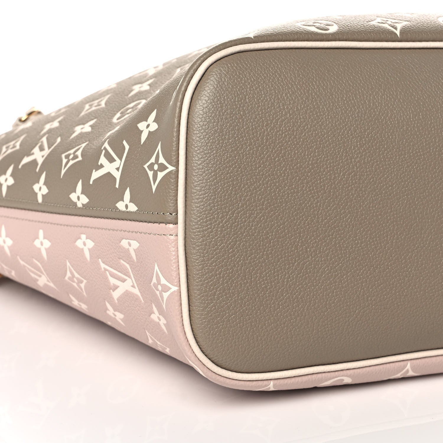 Louis Vuitton Empreinte Monogram Spring In The City Neverfull MM Kaki Beige Cream 7 of 9