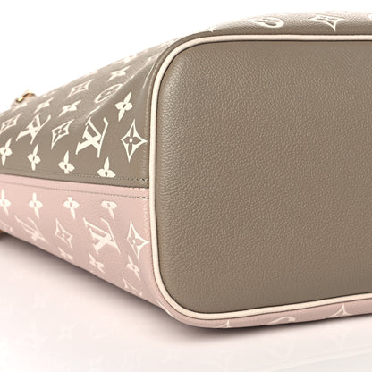Louis Vuitton Empreinte Monogram Spring In The City Neverfull MM Kaki Beige Cream 7 of 9