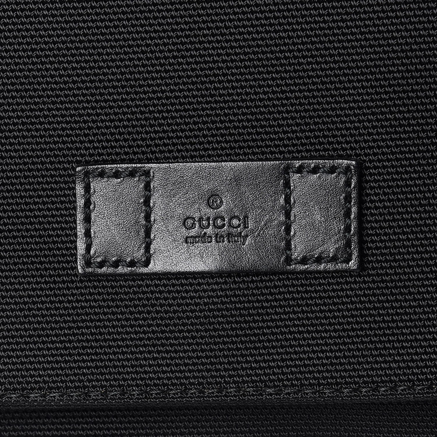 Gucci Techno Canvas Web Large Flap Messenger Bag Black 10 of 10