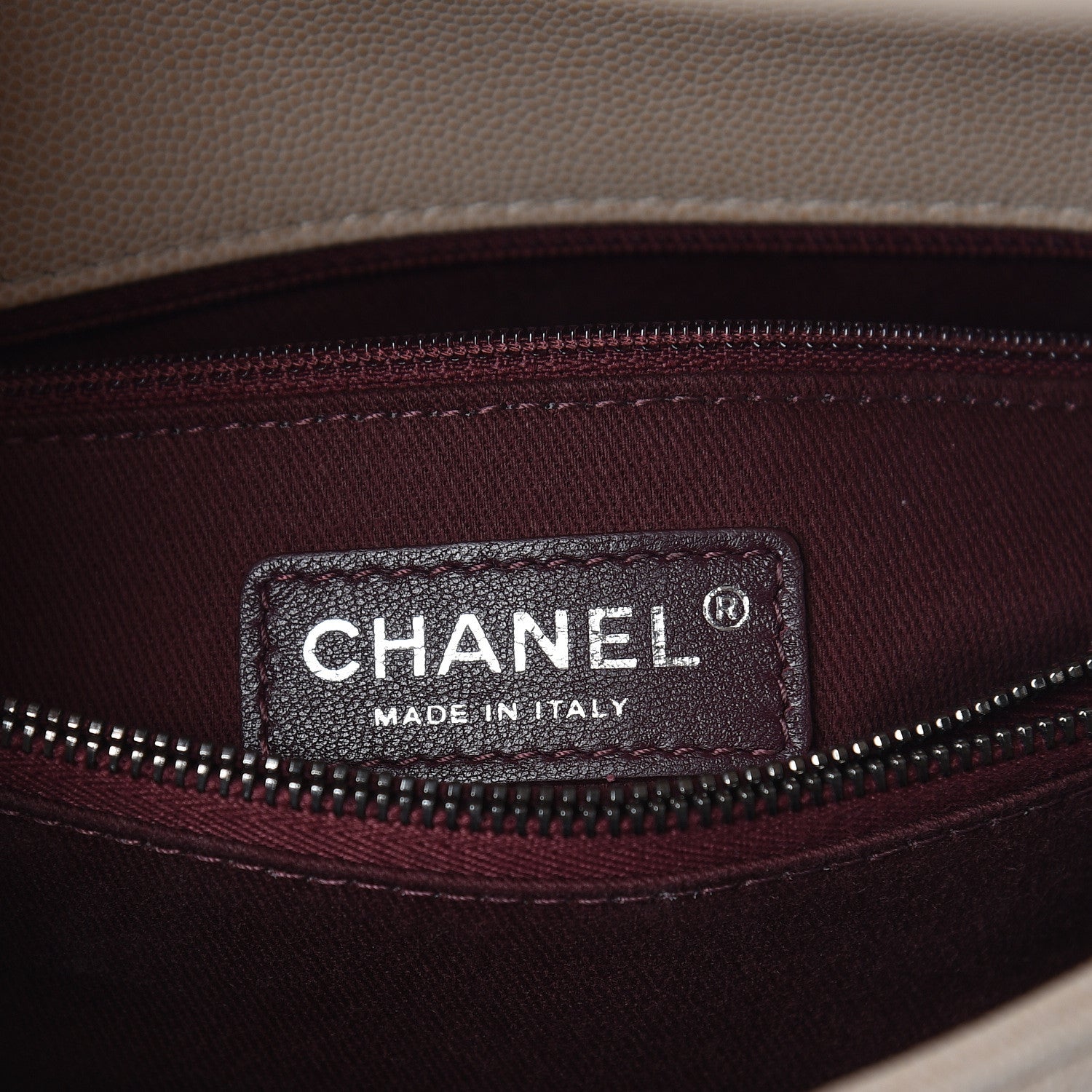 Chanel Caviar Quilted Small Coco Handle Flap Light Beige 8 of 11