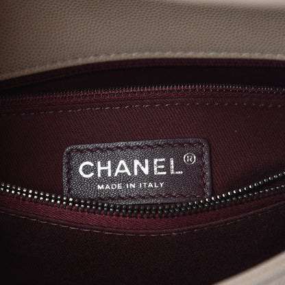 Chanel Caviar Quilted Small Coco Handle Flap Light Beige 8 of 11