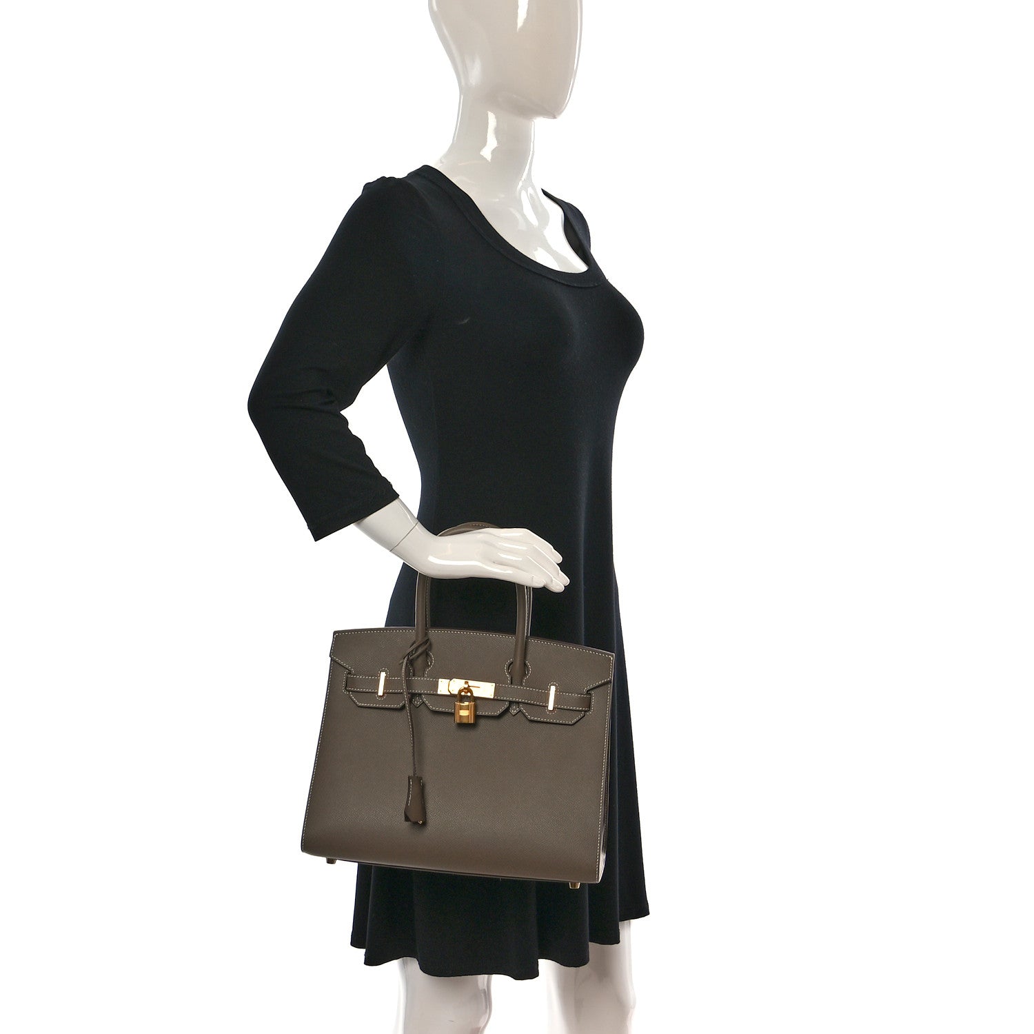 Hermes Epsom Birkin Sellier 30 Etoupe 2 of 9