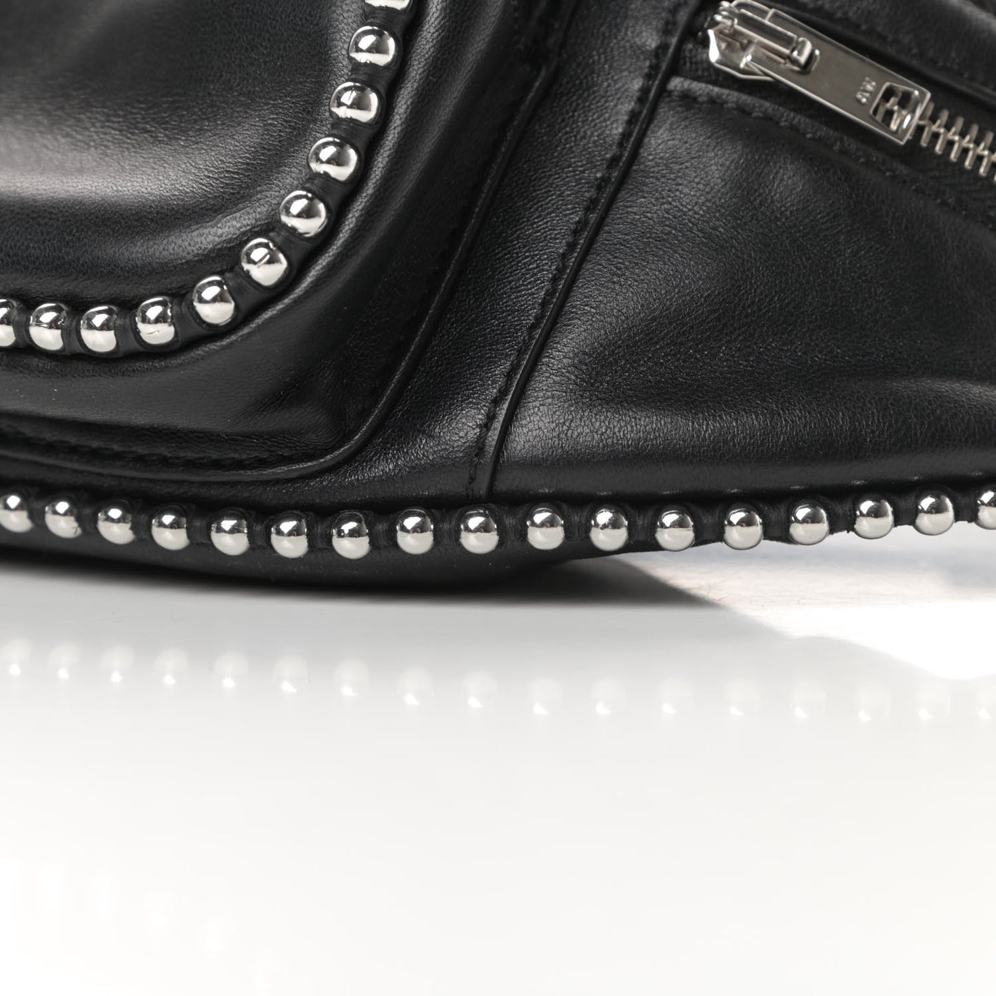 Lambskin Attica Studded Belt Bag Black