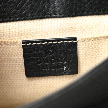 Gucci Pebbled Calfskin Small Soho Flap Crossbody Black 6 of 12