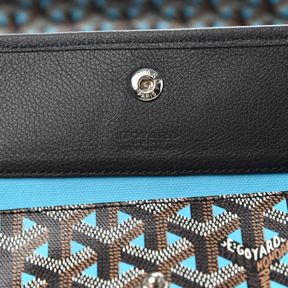 Goyard Goyardine Saint Louis Claire Voie GM Black Blue 6 of 9