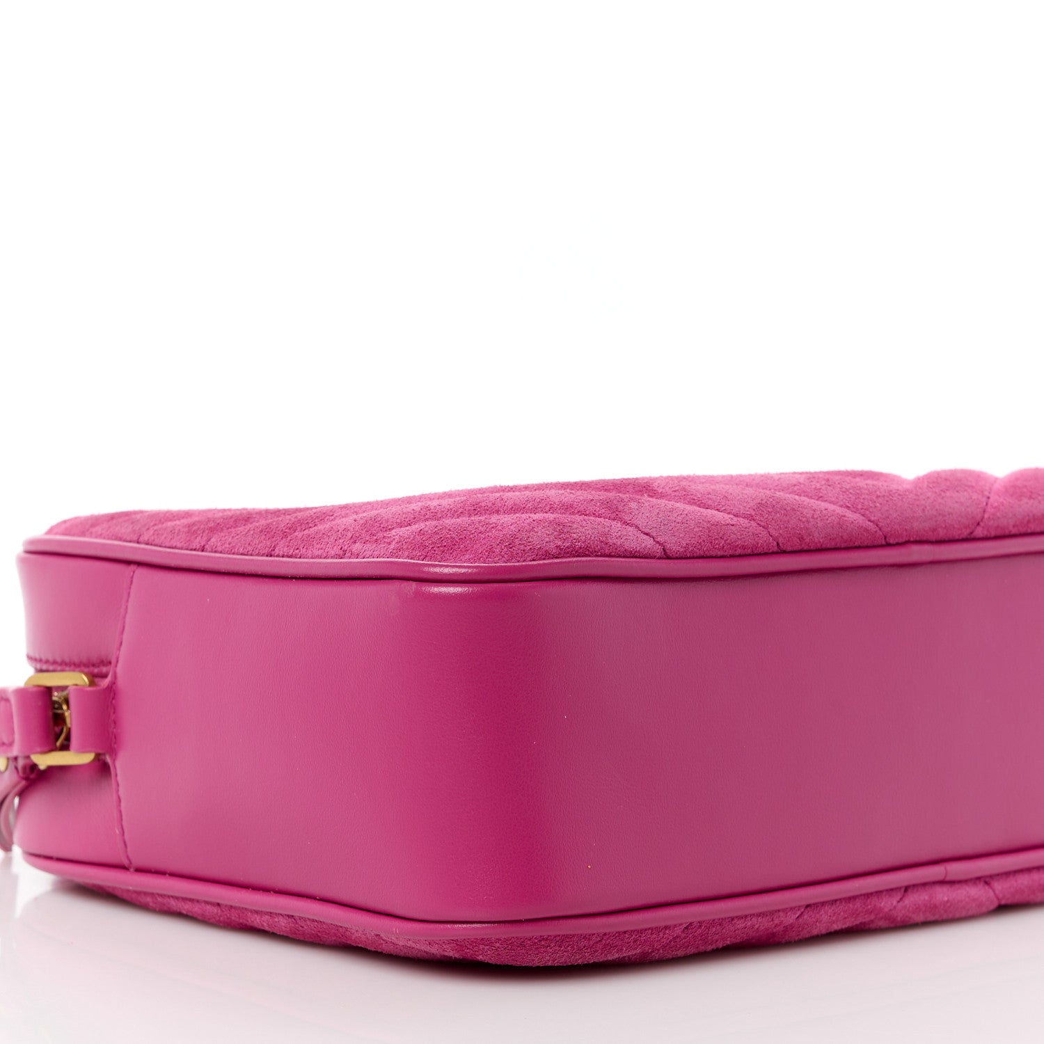Saint Laurent Suede Matelasse Monogram Lou Camera Bag Rose 9 of 13