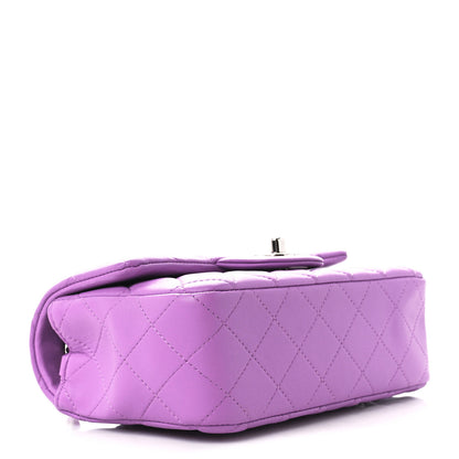 Chanel Lambskin Quilted Mini Rectangular Flap Purple 4 of 11