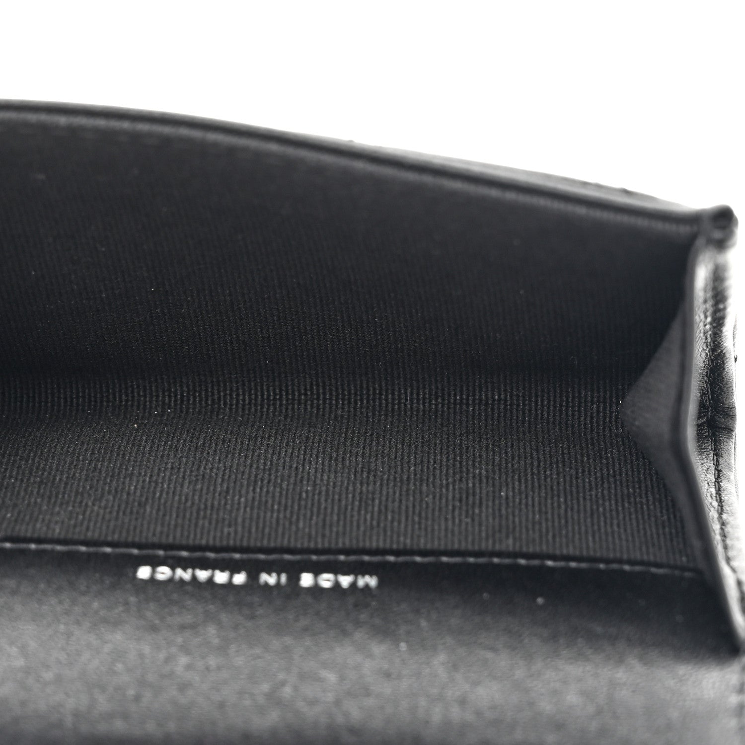Chanel Lambskin Quilted Flap Card Holder Wallet So Black 5 of 8