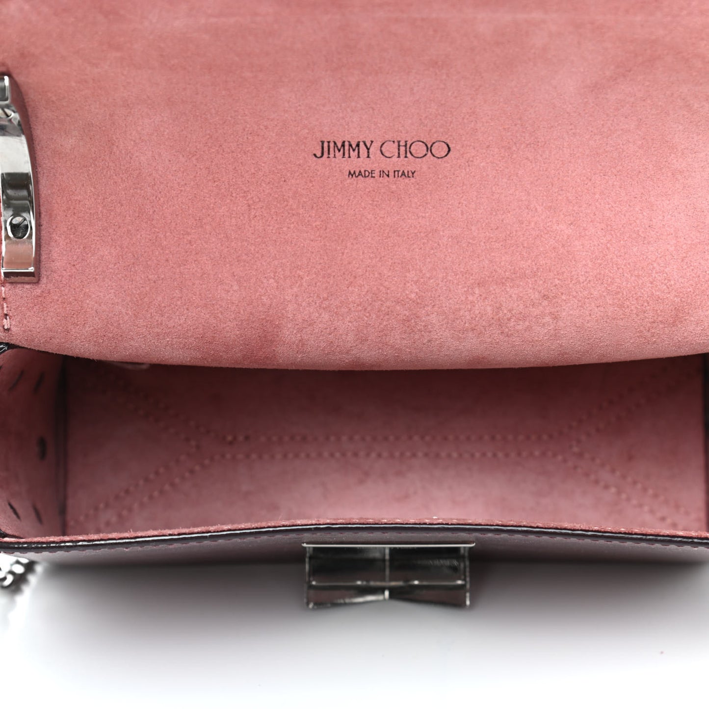 Metallic Calfskin Lockett Shoulder Bag Pink