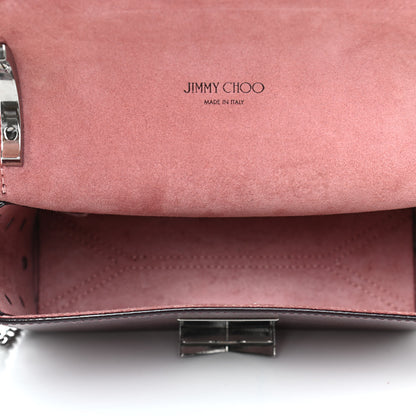Jimmy Choo Metallic Calfskin Lockett Shoulder Bag Pink 4 of 4