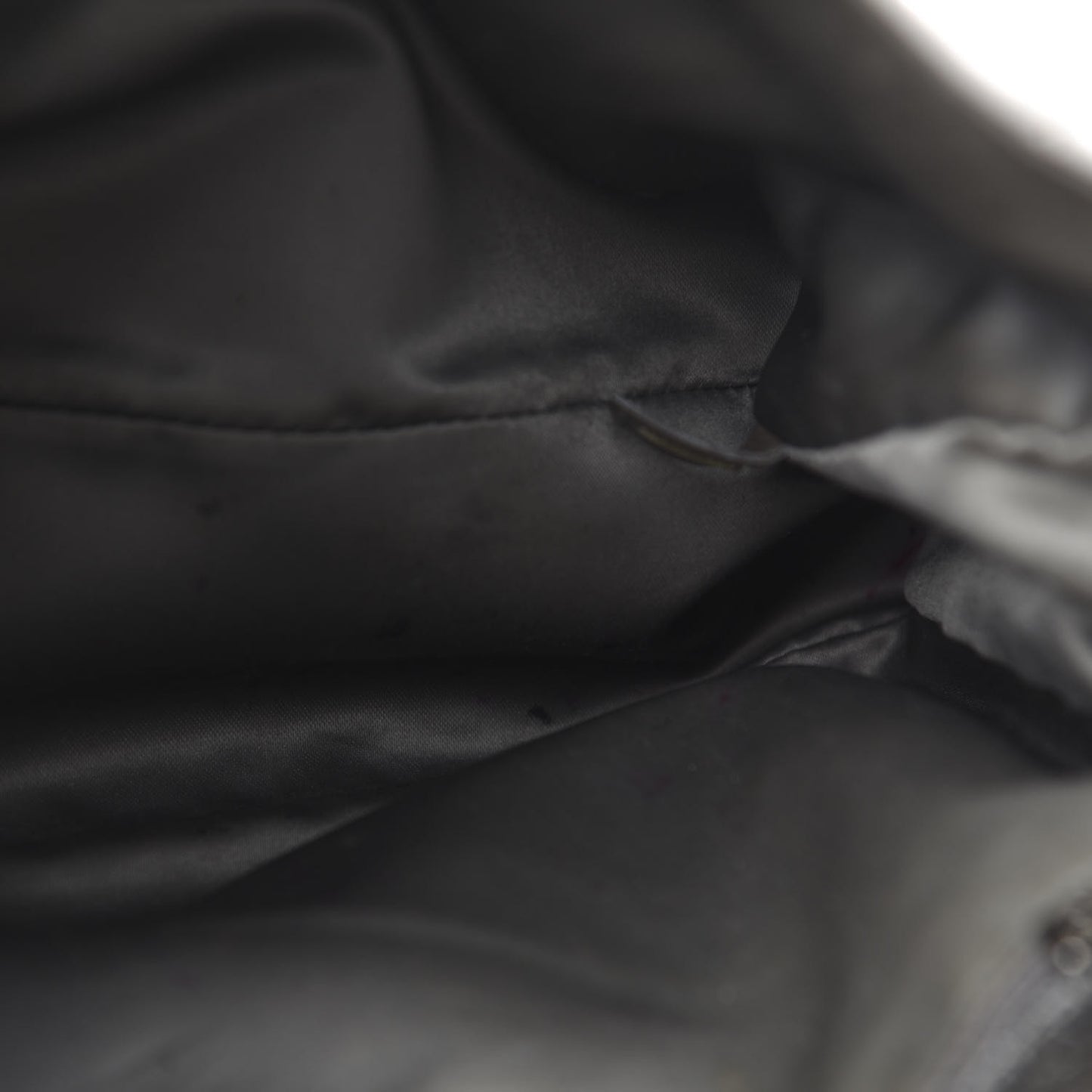 Vinyl Quilted Jumbo Melrose Degrade Flap Black
