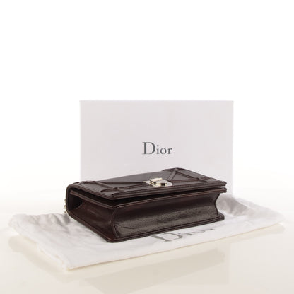 Christian Dior Calfskin Mini Diorama Flap Bag Brown 4 of 7