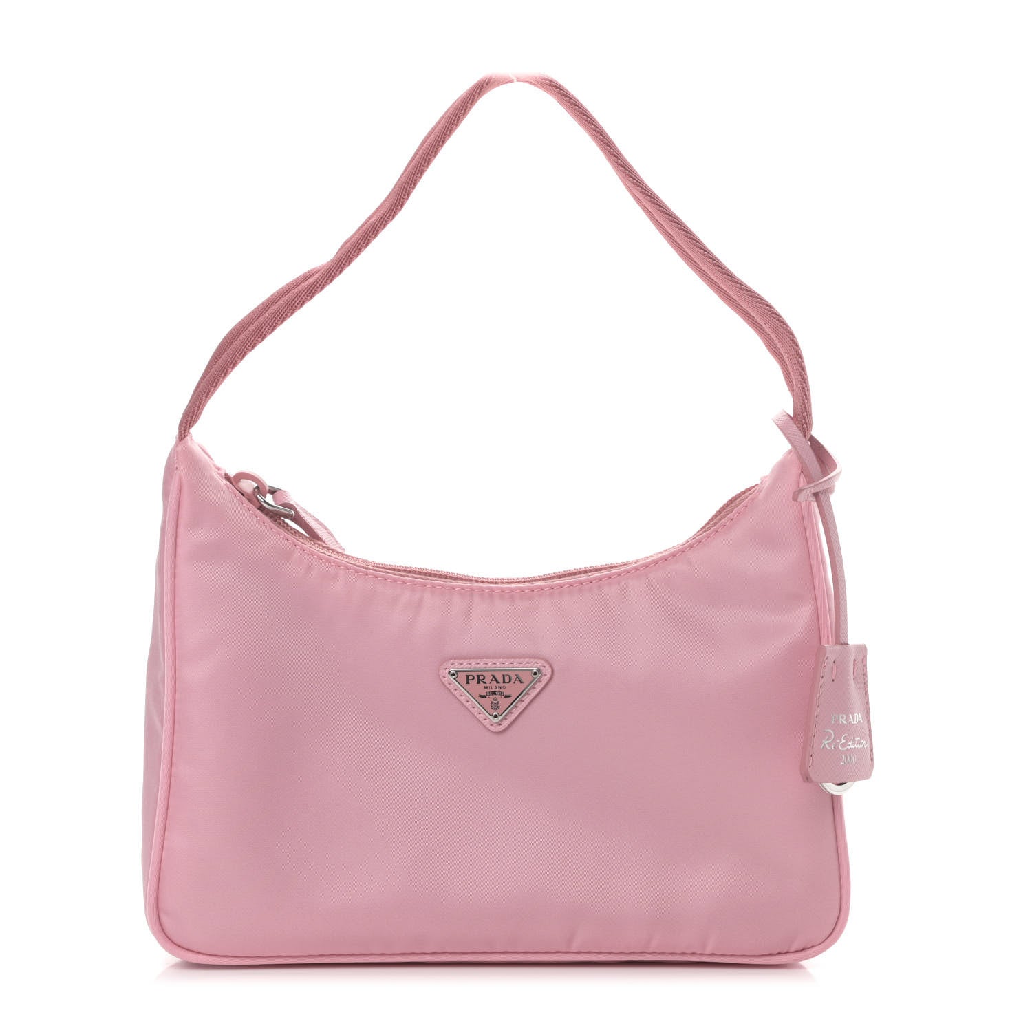 Prada Tessuto Nylon Saffiano Mini Re-Edition 2000 Bag Rosa 1 of 12