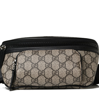 Gucci GG Supreme Monogram Belt Bag Black 8 of 13