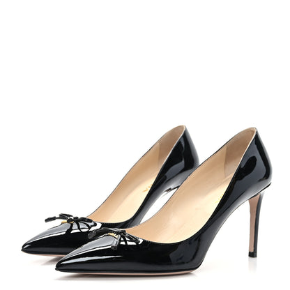 Prada Patent Bow Pumps 39 Black 3 of 7