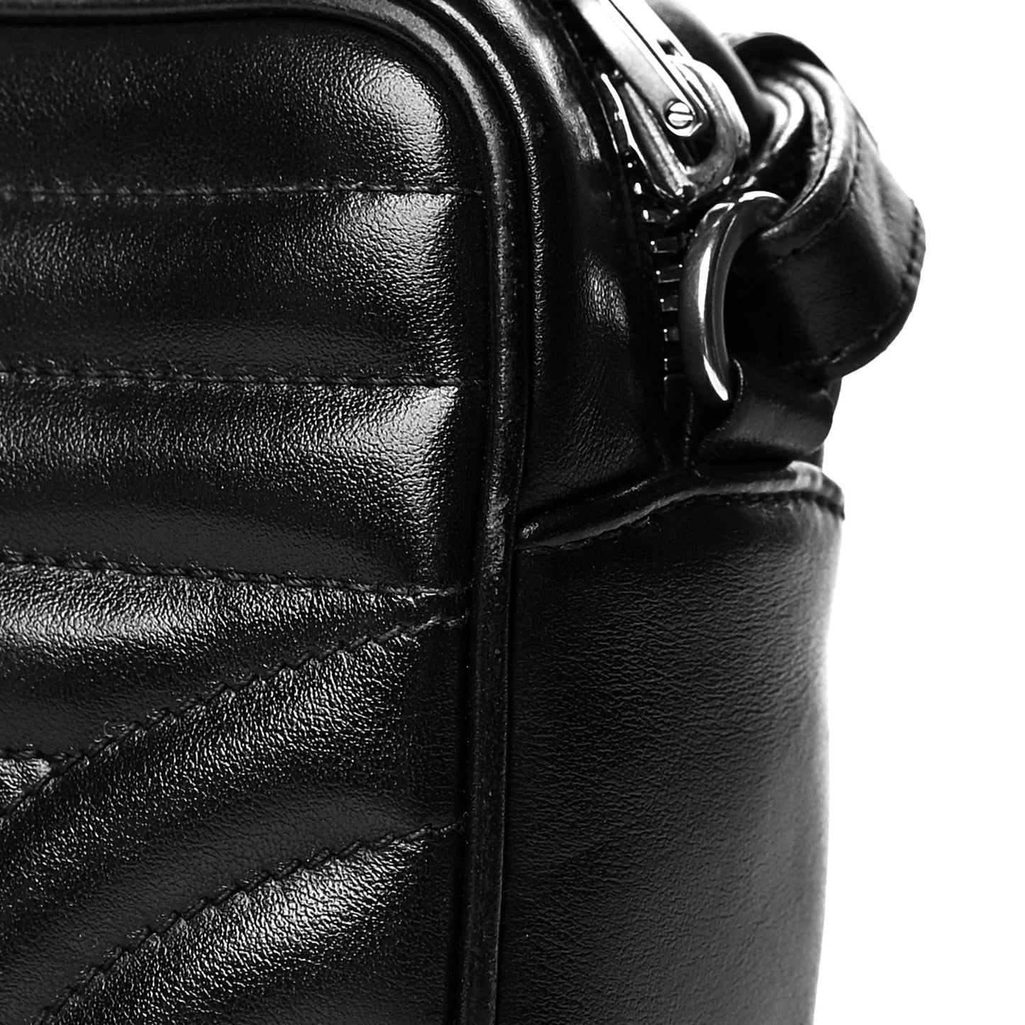 Soft Calfskin Diagramme Camera Bag Black
