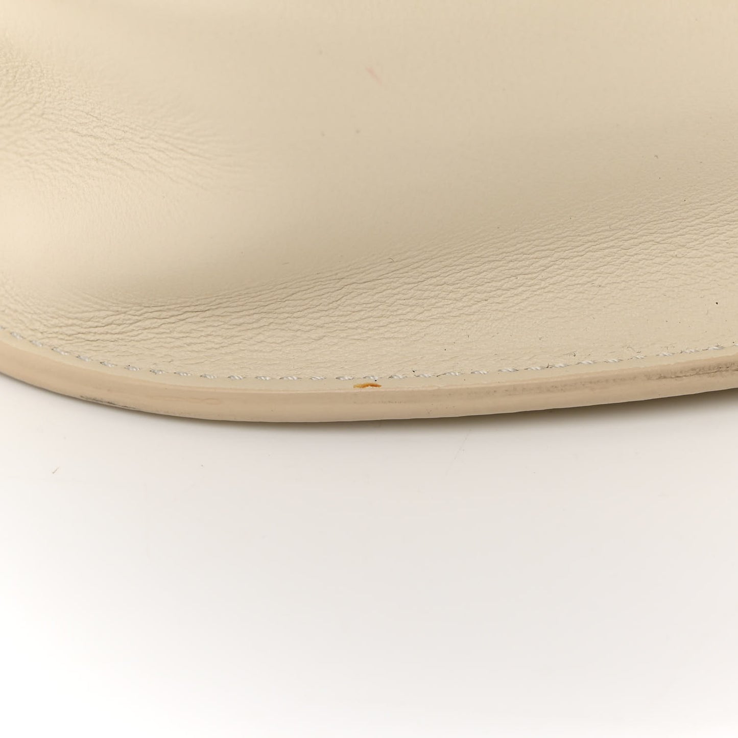 Calfskin Coco Eyelets Small Flap Bag Ivory