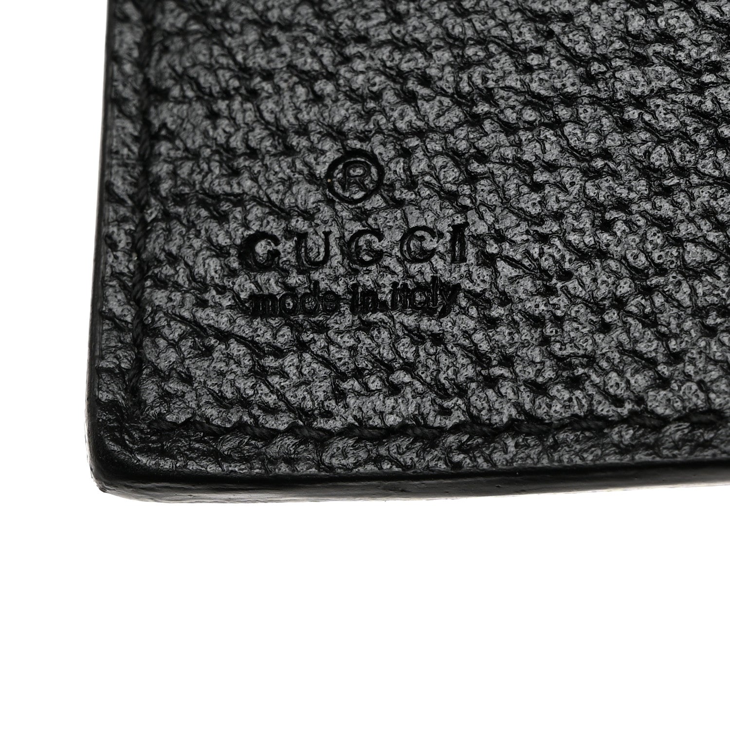 Gucci Calfskin Boar Effect GG Marmont Long Wallet Black 6 of 7