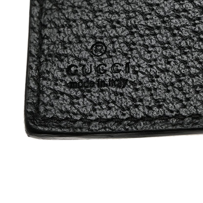 Gucci Calfskin Boar Effect GG Marmont Long Wallet Black 6 of 7