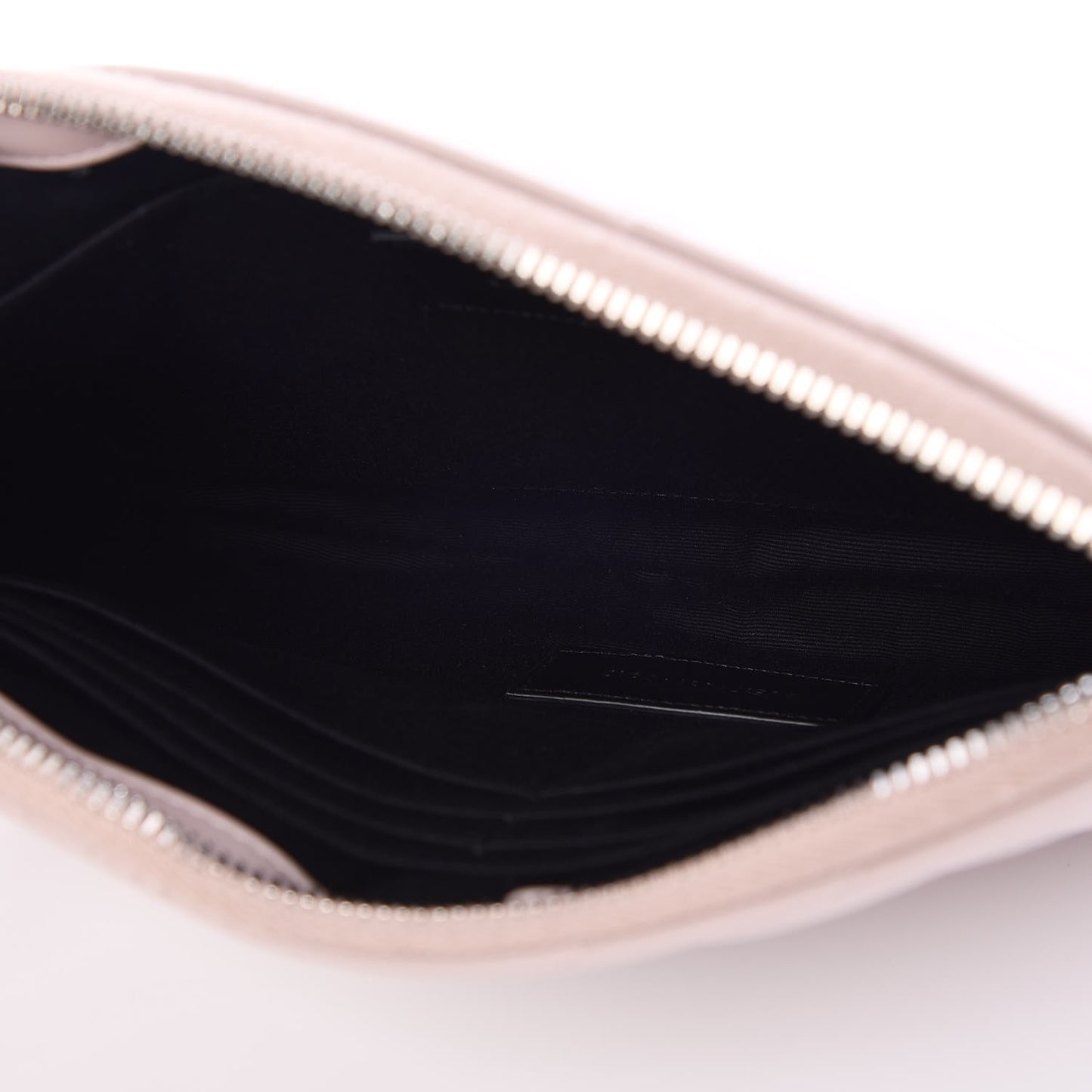 Calfskin Matelasse Chevron Monogram A5 Wristlet Rose Poudre