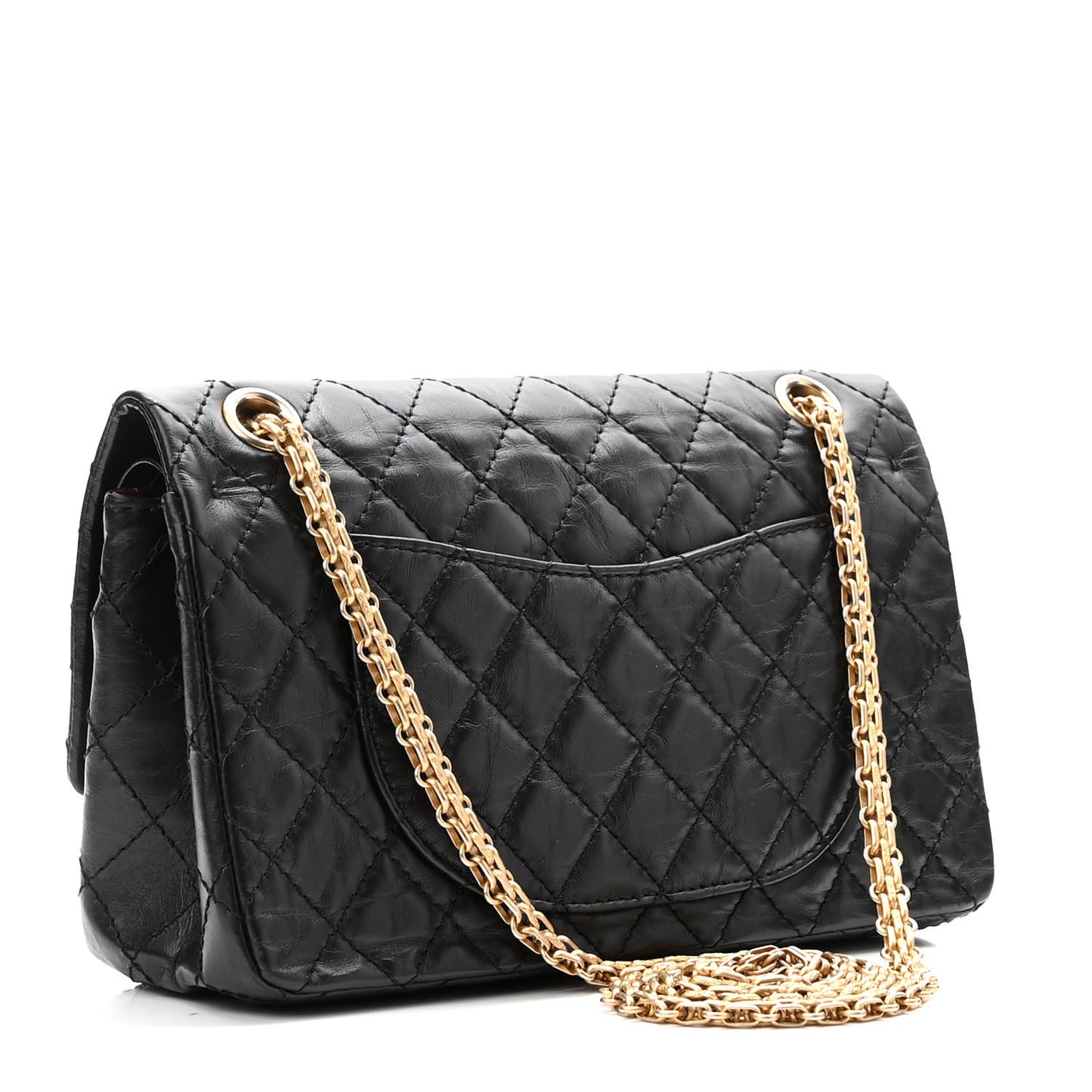 Aged Calfskin Lucky Charms 2.55 Reissue 225 Flap Black