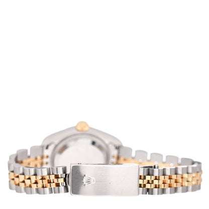 Rolex Stainless Steel 18K Yellow Gold Diamond 26mm Oyster Perpetual Datejust Watch Champagne 79173 3 of 4