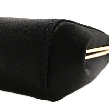 Dolce & Gabbana Satin Small Marlene Chain Clutch Black 9 of 9