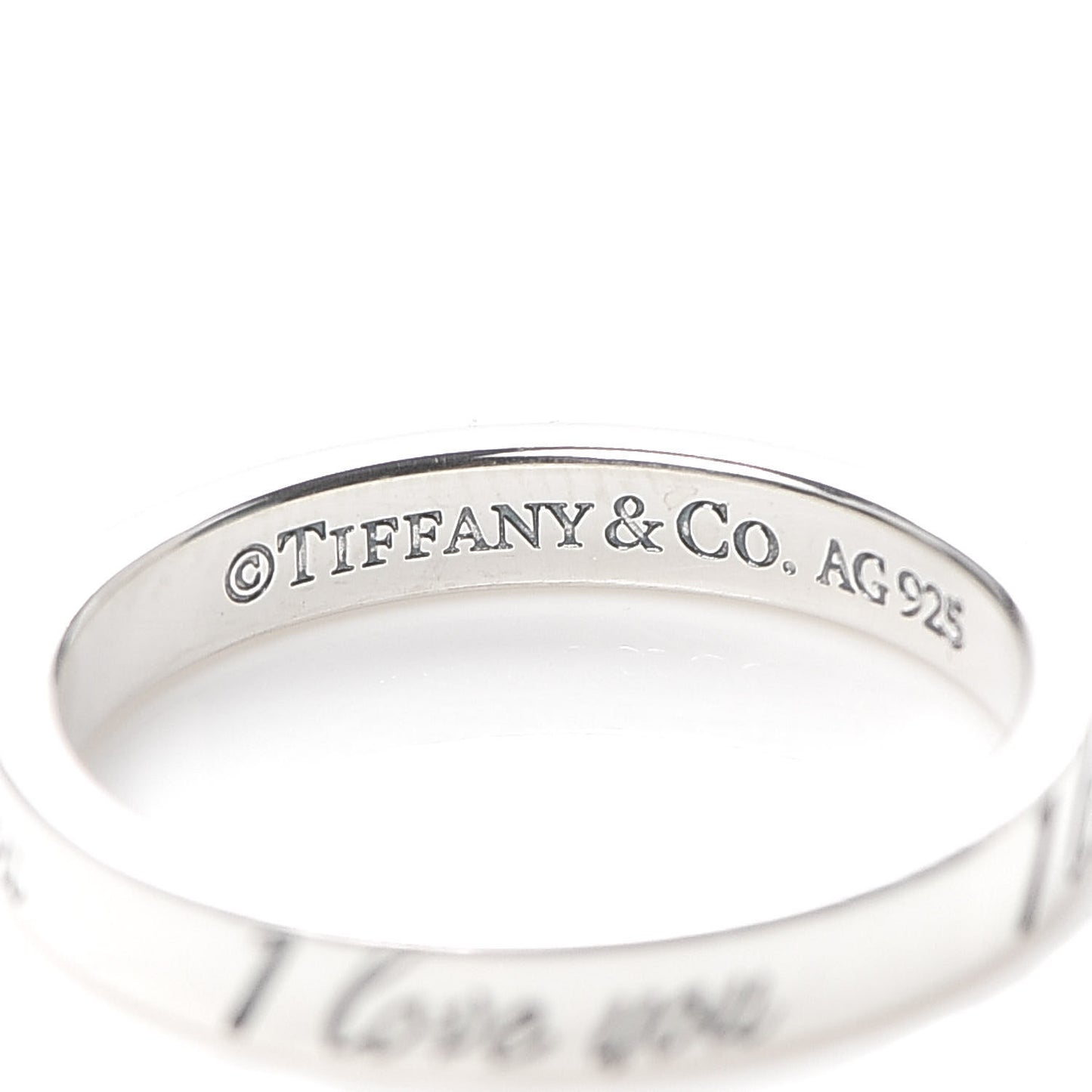 Sterling Silver I Love You Band Ring 50 5.5