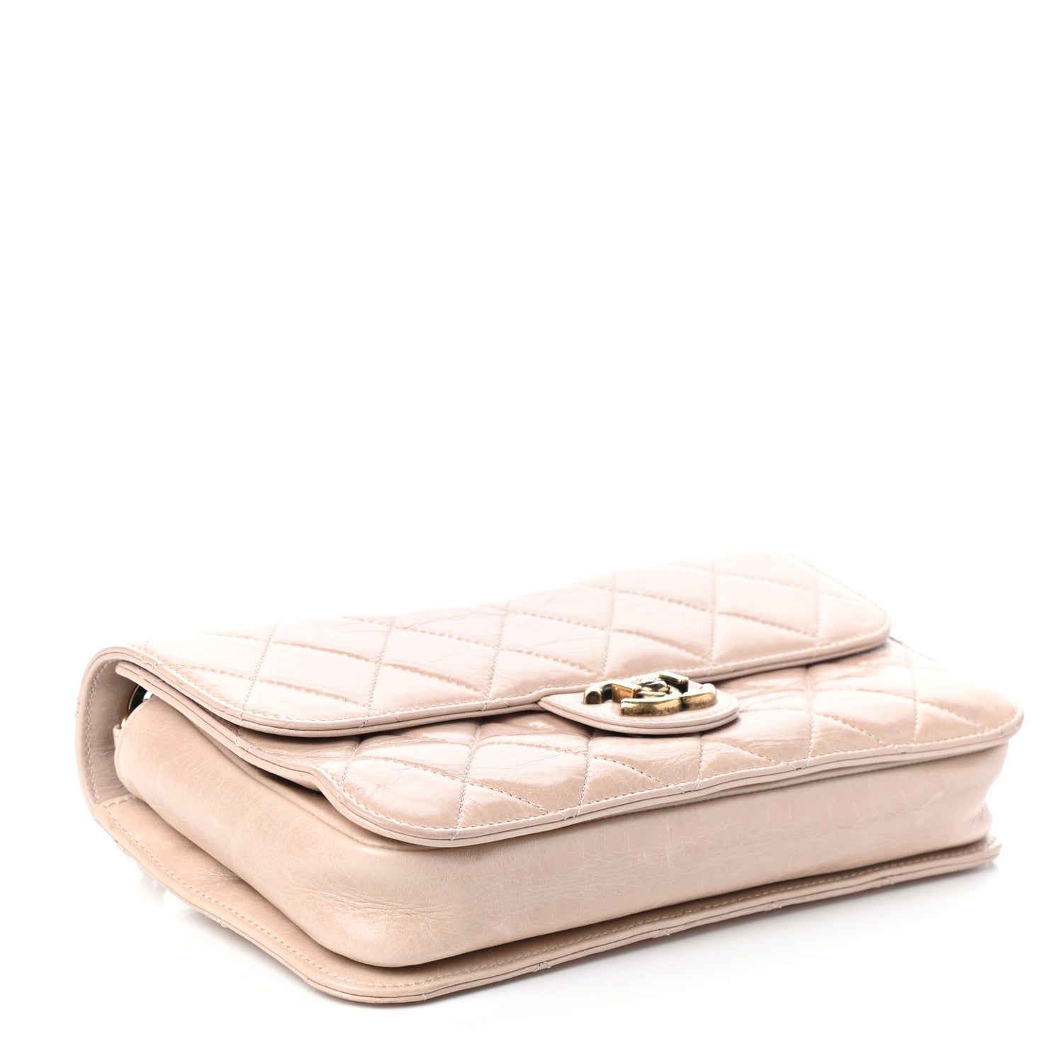 Chanel Glazed Calfskin Medium Perfect Edge Flap Light Pink 4 of 9