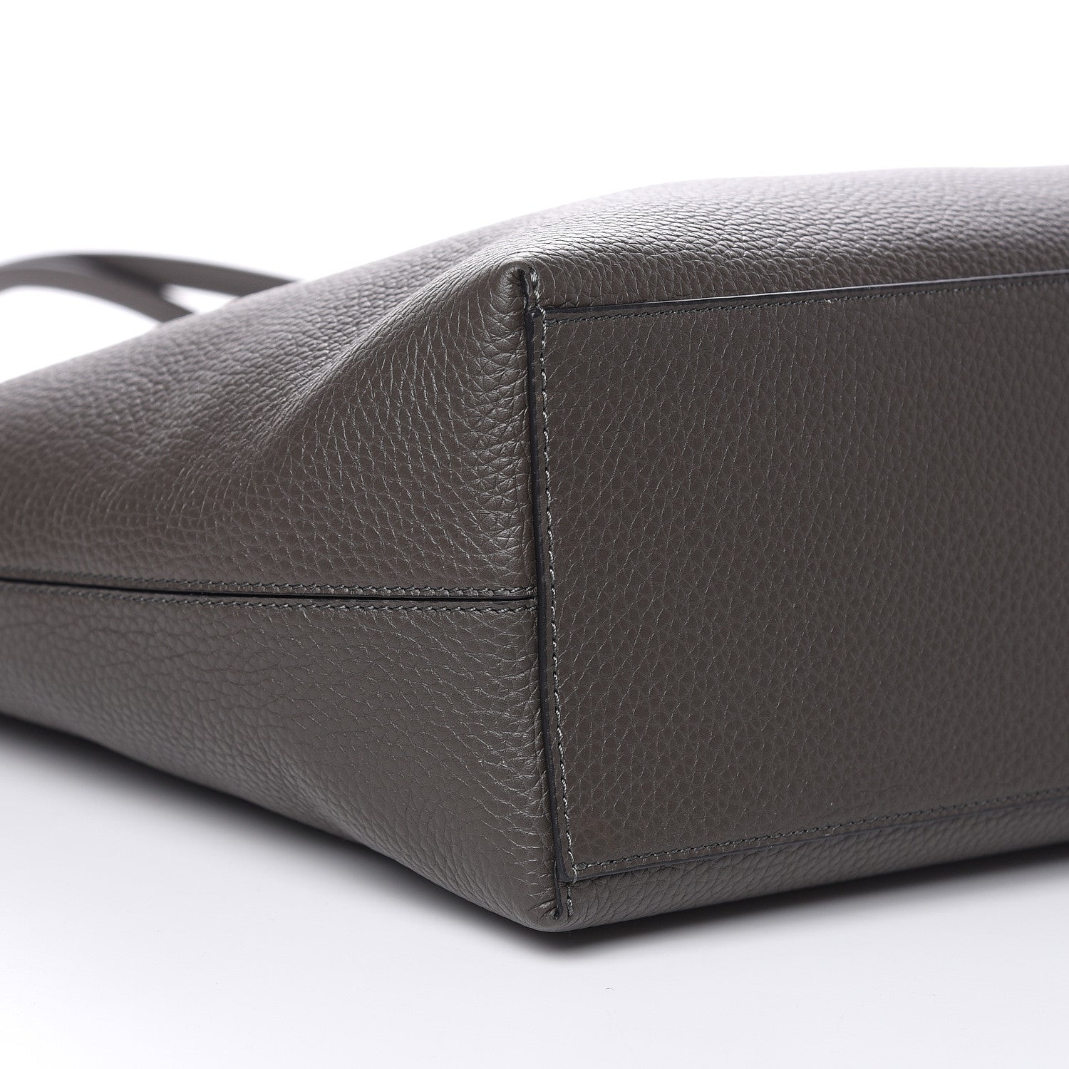 Valentino Garavani Grained Calfskin Rockstud Shoulder Tote Graphite 7 of 9