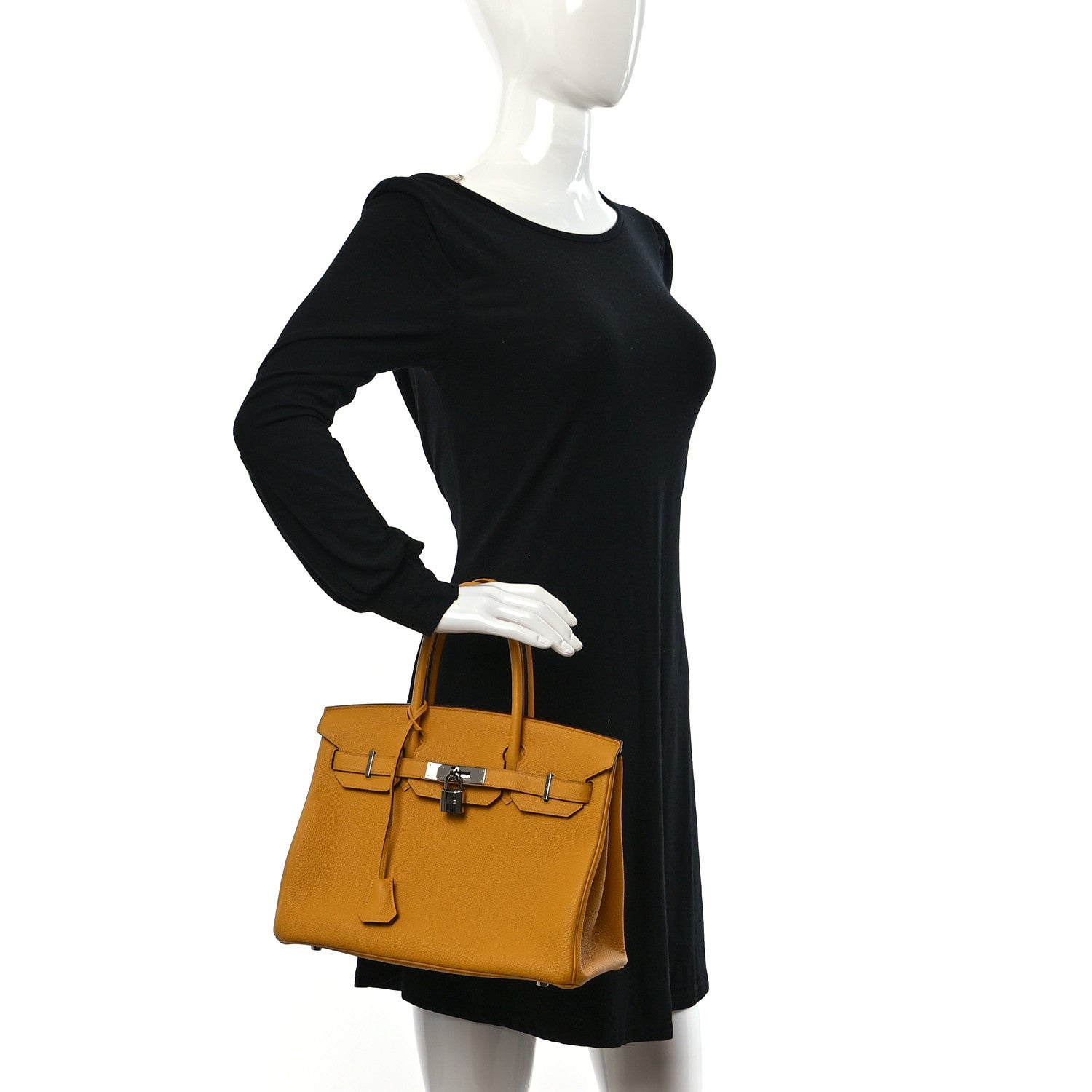 Hermes Togo BIRKIN 30 Jaune Ambre 2 of 14