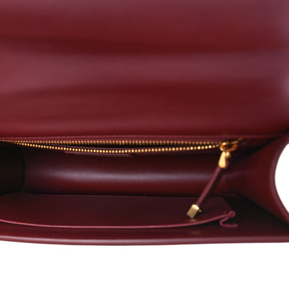 Christian Dior Smooth Calfskin 30 Montaigne Flap Bag Burgundy 5 of 8