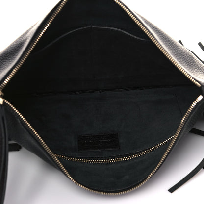 Valentino Garavani Calfskin Rockee Fringe Clutch Black 5 of 13