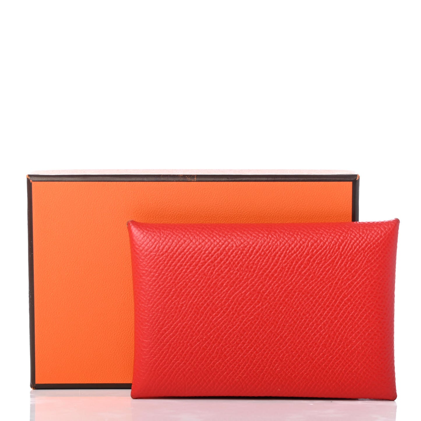 Epsom Calvi Card Case Rouge Casaque