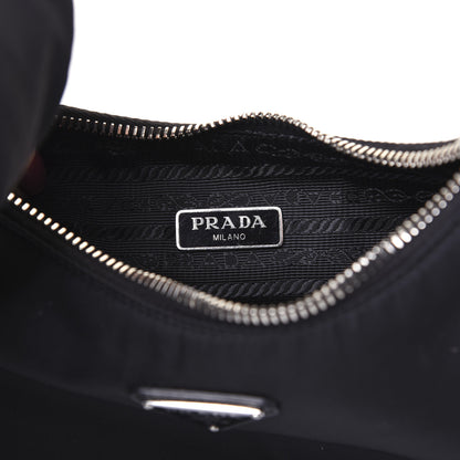 Prada Nylon Re-Edition 2005 Shoulder Bag Black 6 of 9