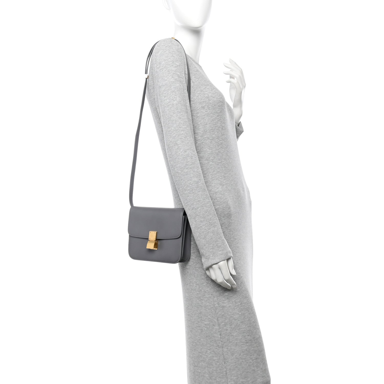 Celine Box Calfskin Teen Classic Box Flap Bag Frost 2 of 12