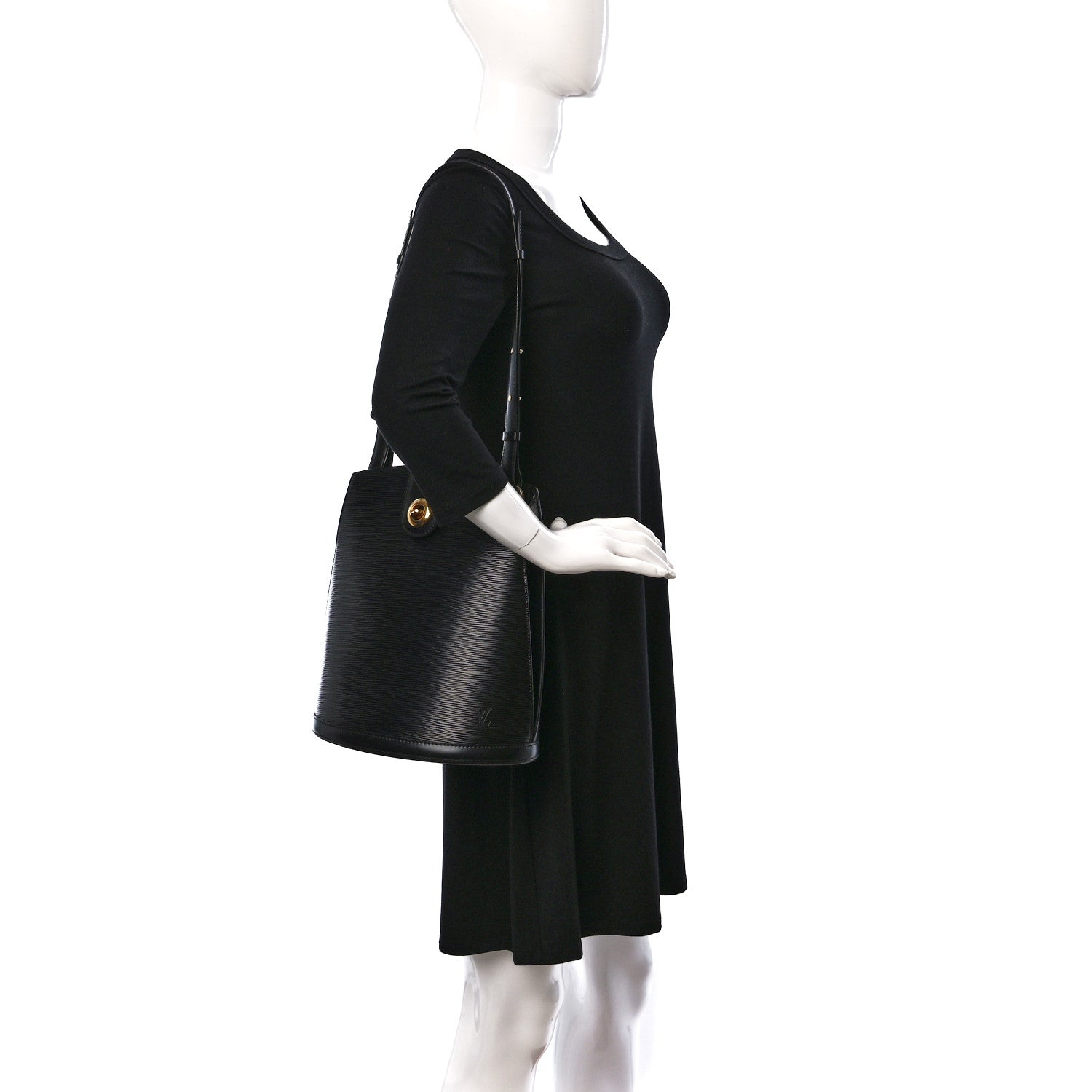 Louis Vuitton Epi Cluny Black 2 of 8
