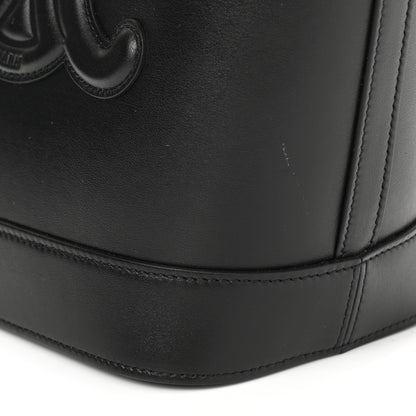 Celine Smooth Calfskin Triomphe Small Bucket Bag Black 10 of 10
