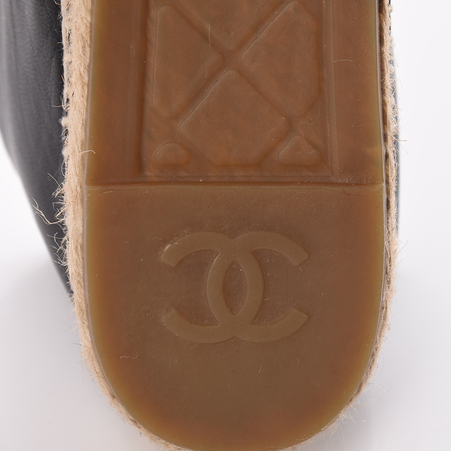 Chanel Lambskin CC Espadrilles 40 Black 8 of 12