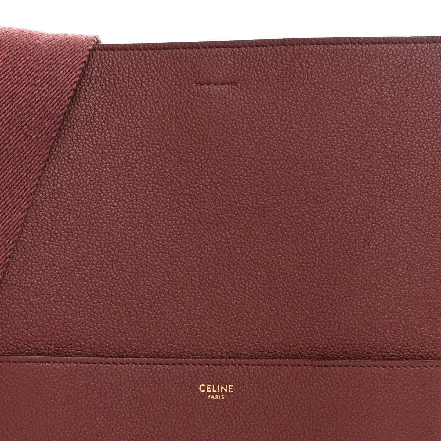 Soft Grained Calfskin Sangle Bucket Bag Light Burgundy