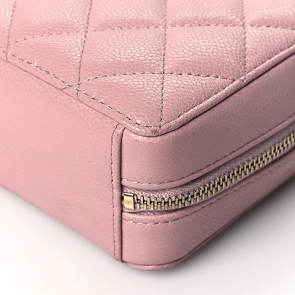 Chanel Caviar Quilted Clutch With Chain Light Pink 9 of 10