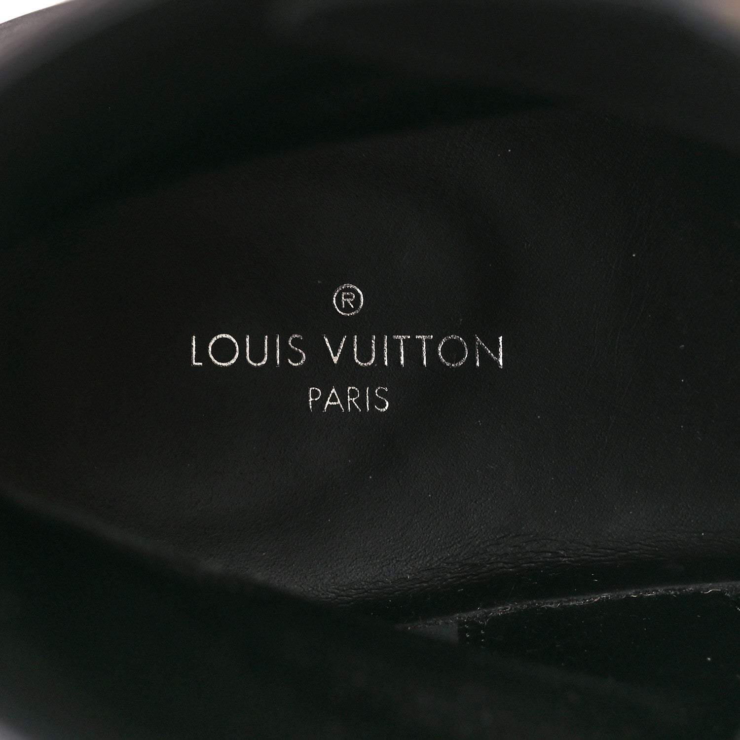 Louis Vuitton Calfskin Monogram Wonderland Flat Ranger Boots 37 Black 7 of 8