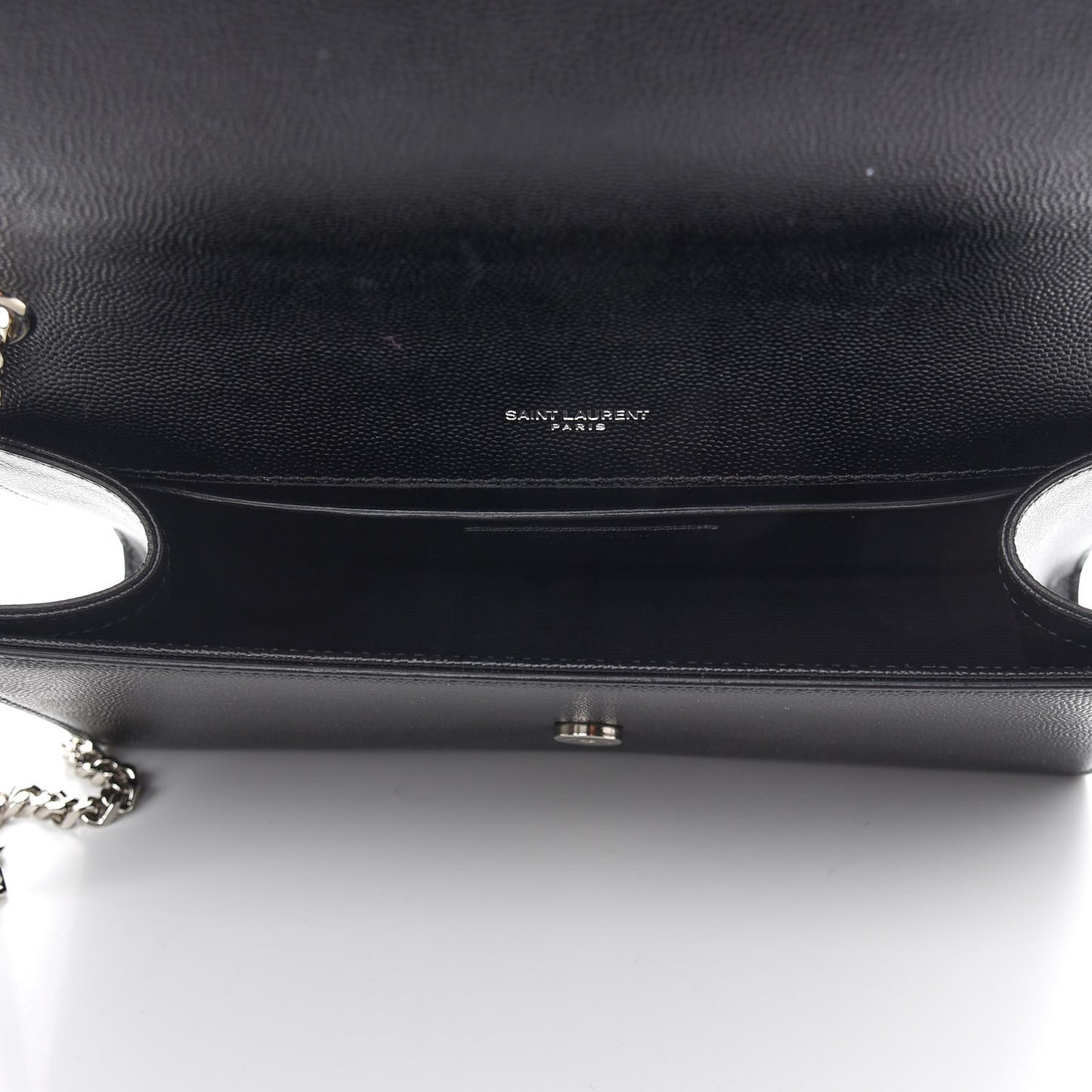 Grain De Poudre Medium Classic Monogram Kate Satchel Black