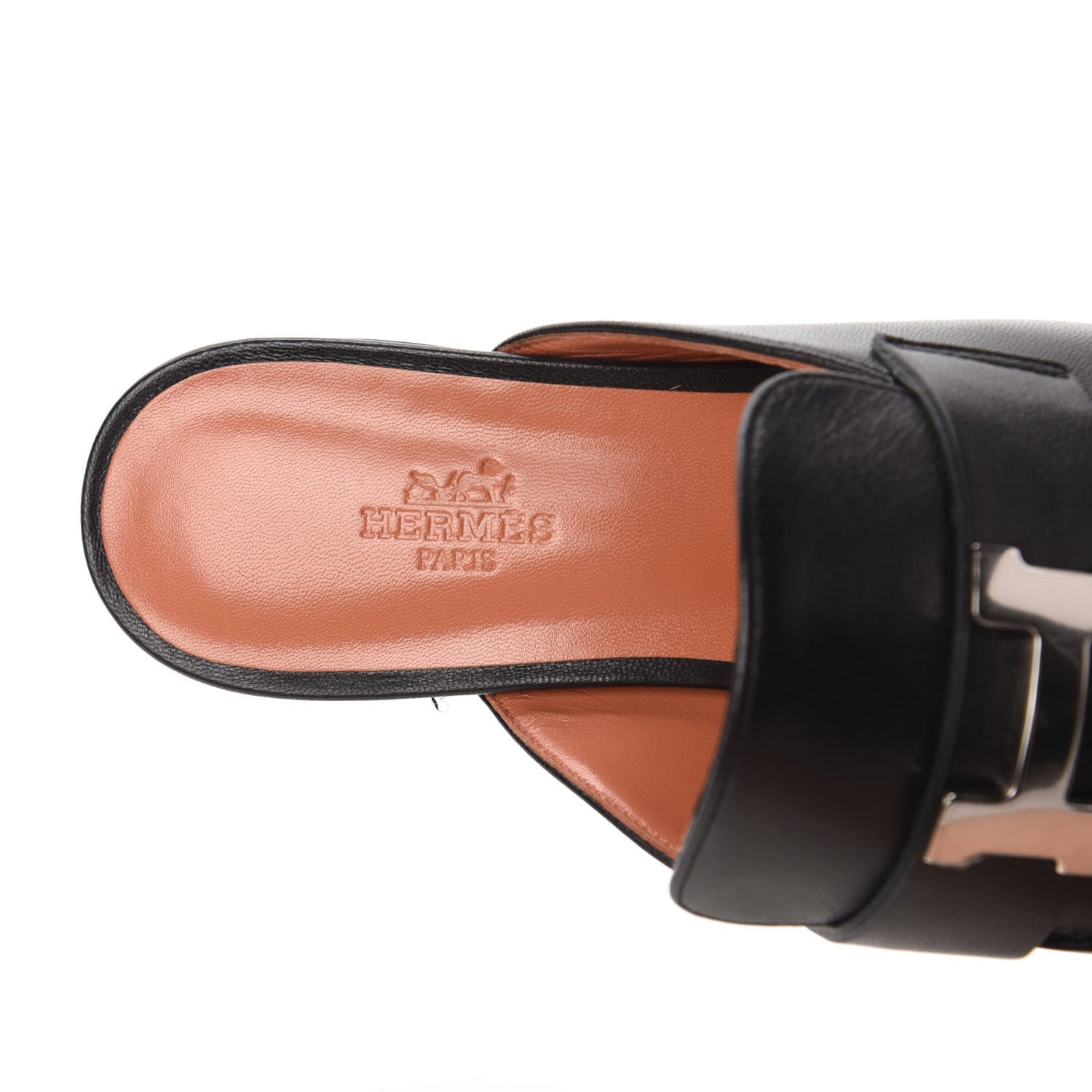 Hermes Goatskin Trocadero Mule 37 Black 7 of 9