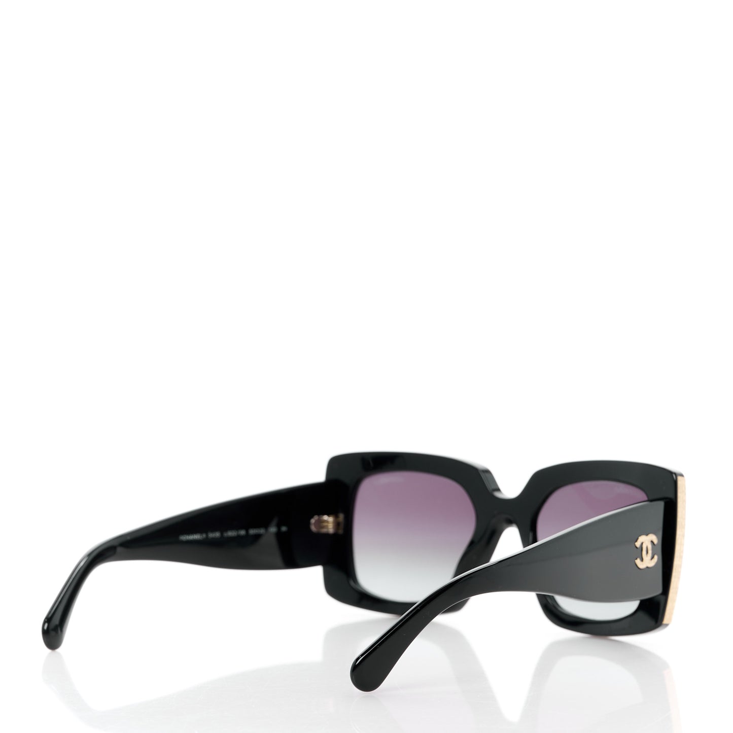 Acetate Rectangle Sunglasses 5435 Black