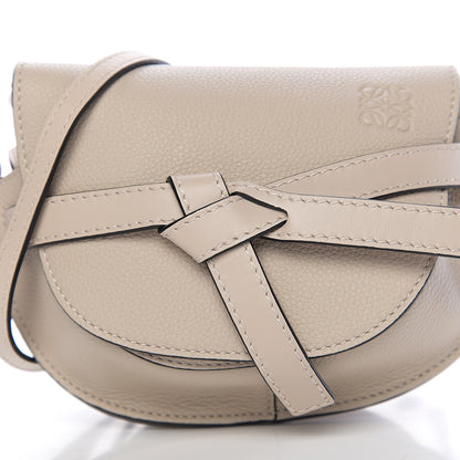 Loewe Grained Calfskin Mini Gate Crossbody Bag Light Oat 8 of 8