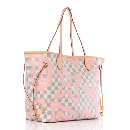 Louis Vuitton Damier Azur Tahitienne Neverfull MM 3 of 9