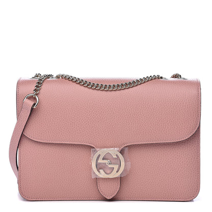 Gucci Dollar Calfskin Interlocking G Shoulder Bag Soft Pink 1 of 9